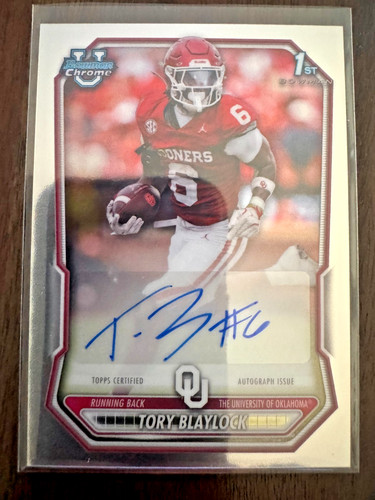 Tory Blaylock – 2026 Bowman Football · Chrome Prospect Autographs #BCPA-TBL Tory Blaylock