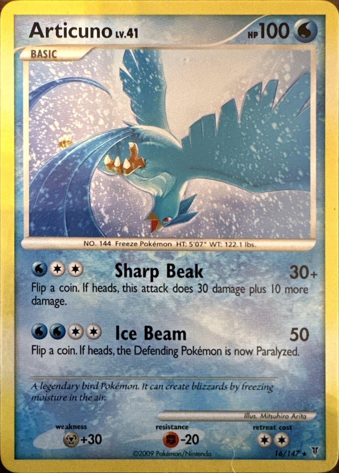 Articuno 16/147 Rare Supreme Victors Pokemon Lightly Played