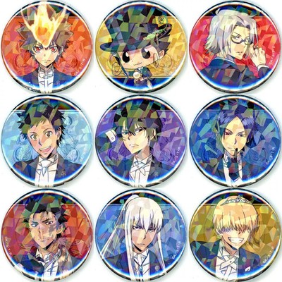 Badge & Pins - Full Set of 9 Types - ''Katekyo Hitman REBORN! Newly Drawn