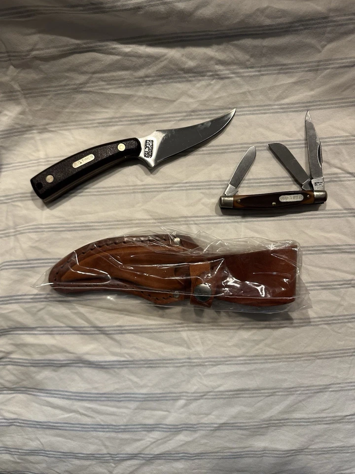 Schrade NY USA Old Timer Gift Set 152 OT/340T  With Sheath - Image 3 of 4