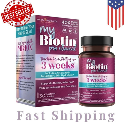 #ad Purity Products My Biotin ProClinical MyBiotin Thicker Hair 30 Capsule $22.90
