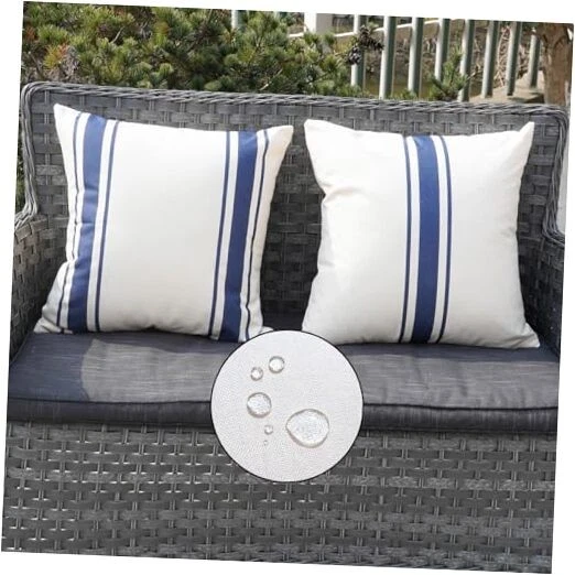 Outdoor Pillow Covers Waterproof 20x20 Set of 20" x 20" (Pack of 2) Navy Blue
Opens in a new window