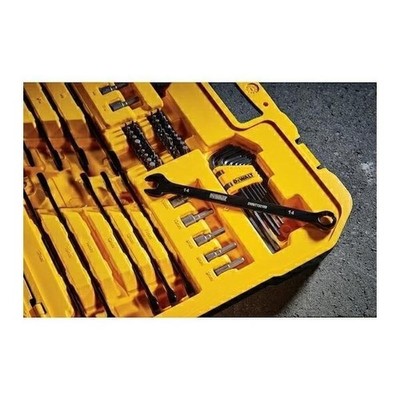 DEWALT DWMT45184 Black Chrome Mechanics Tool Set, 184pcs w/ Hard