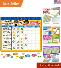 Behavior Reward Chart System - Pad with 26 Chore Charts for Kids, 2800 Sticke...
