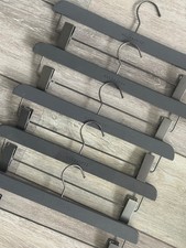 x5 ALL SAINTS GREY HEAVY DUTY CLIPPY HANGERS