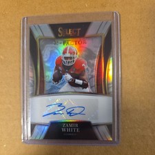 Zamir White 2022 Select Draft X-Factor Auto #X-ZWH Georgia Bulldogs Raiders