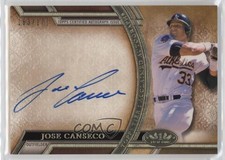 2015 Topps Tier One Acclaimed Auto 163/175 Jose Canseco #AA-JCA Auto 4f5