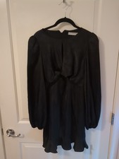 astr the label dress medium Long sleeve black black floral pattern