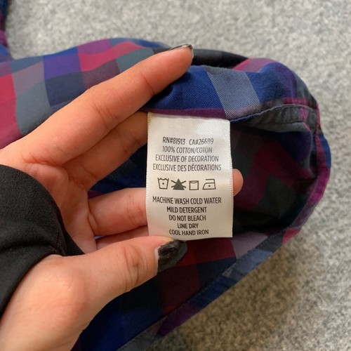 Robert Graham Hemd Herren 5XL groß Baumwolle kariert Hahnentritt Flip Manschette Knopfleiste - Bild 6 von 8