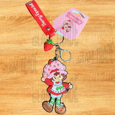 Strawberry Shortcake Keychain "Berry Special" Lanyard and a Small Strawberry