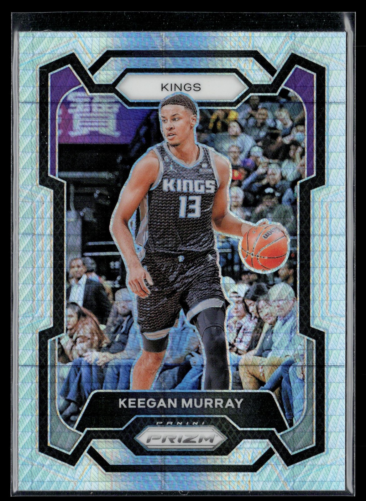 Keegan Murray 2023-24 Panini Prizm Prizms Hyper #7 Sacramento Kings