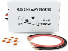 Pure Sine Wave power inverter 2500W 24VDC to 110/120V AC Truck Car/Home/RV Solar