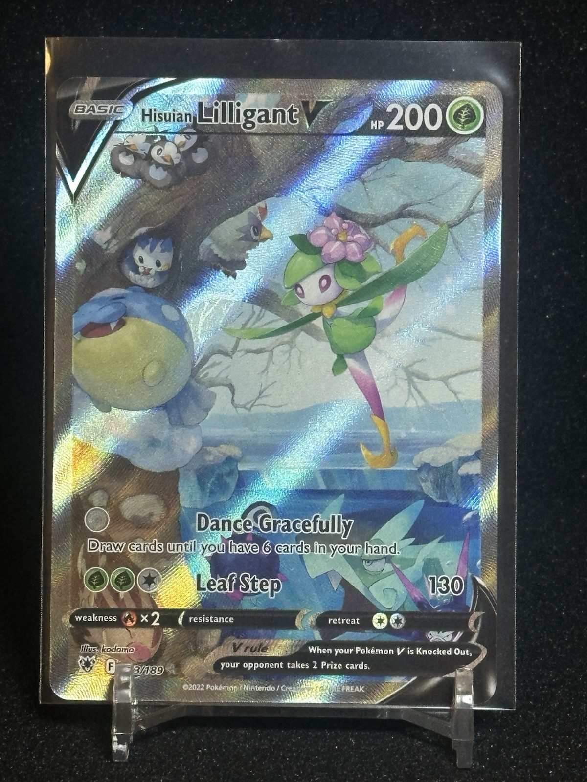  Pokémon - Hisuian Lilligant V - Alternate Art - Astral Radiance #163/189