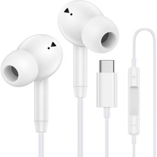 USB C Headphones Microphone Volume Control USB C Wired