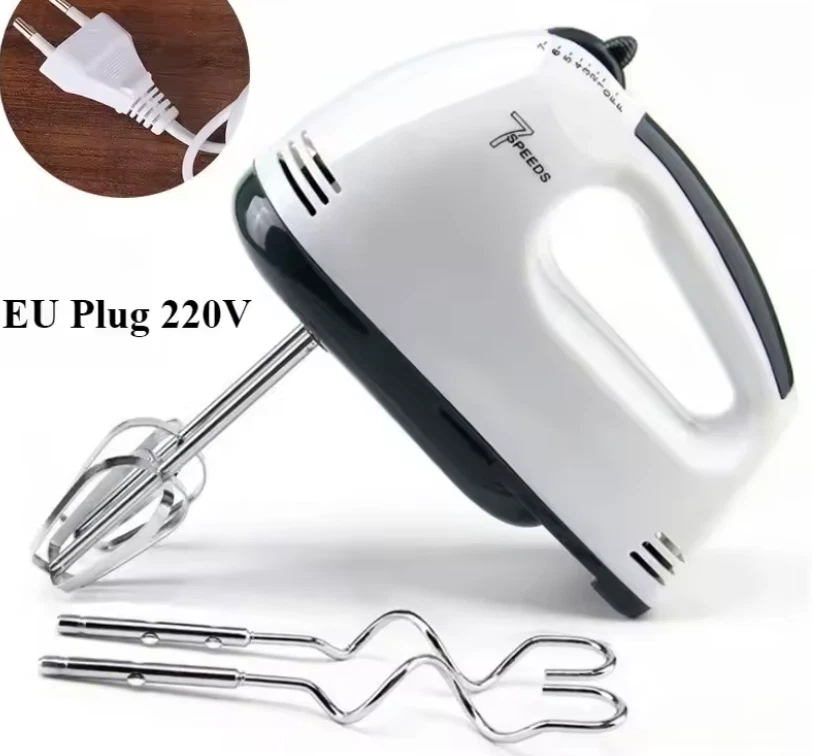 Electronic Hand Mixer 7-Speed, many uses: for Cream, Egg, Cake, Dough, etc
Opens in a new window or