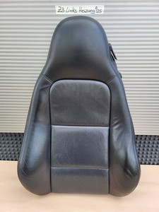 BMW Z3 Roadster Fahrer Sitz Oberteil  Leder Black Rücken Lehne Polster + Heizung
