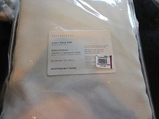 2 Pottery Barn Broadway drapes 50 108 drapes curtains blackout blue chambray New