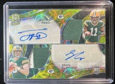 2023 Panini Spectra - Dual Patch Autographs Jayden Reed, Sean Clifford...