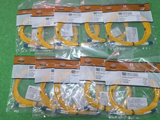 Singlemode Duplex LC/UPC to LC/UPC Yellow Fiber Patch Cable 10-Pack 20 Feet NEW