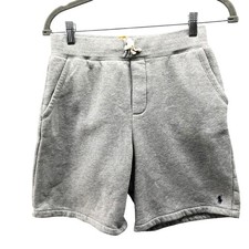 Polo Ralph Lauren Fleece Sweat Shorts Boys 14-16 L Gray Pony Logo Drawstring