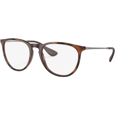 Ray-Ban Adult Erika Blue-violet Light Clear Matte Havana/Clear 57mm Sunglasses