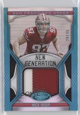 2019 Certified New Generation Jerseys Mirror Teal 29/35 Nick Bosa #NG-NB 1m1a