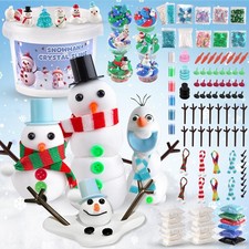 LAWOHO Build a Snowman Kit - 500ML Crystal Slime, Clay  Medium,