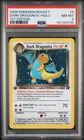 2000 POKEMON ROCKET 1ST ED #5 DARK DRAGONITE-HOLO PSA 8