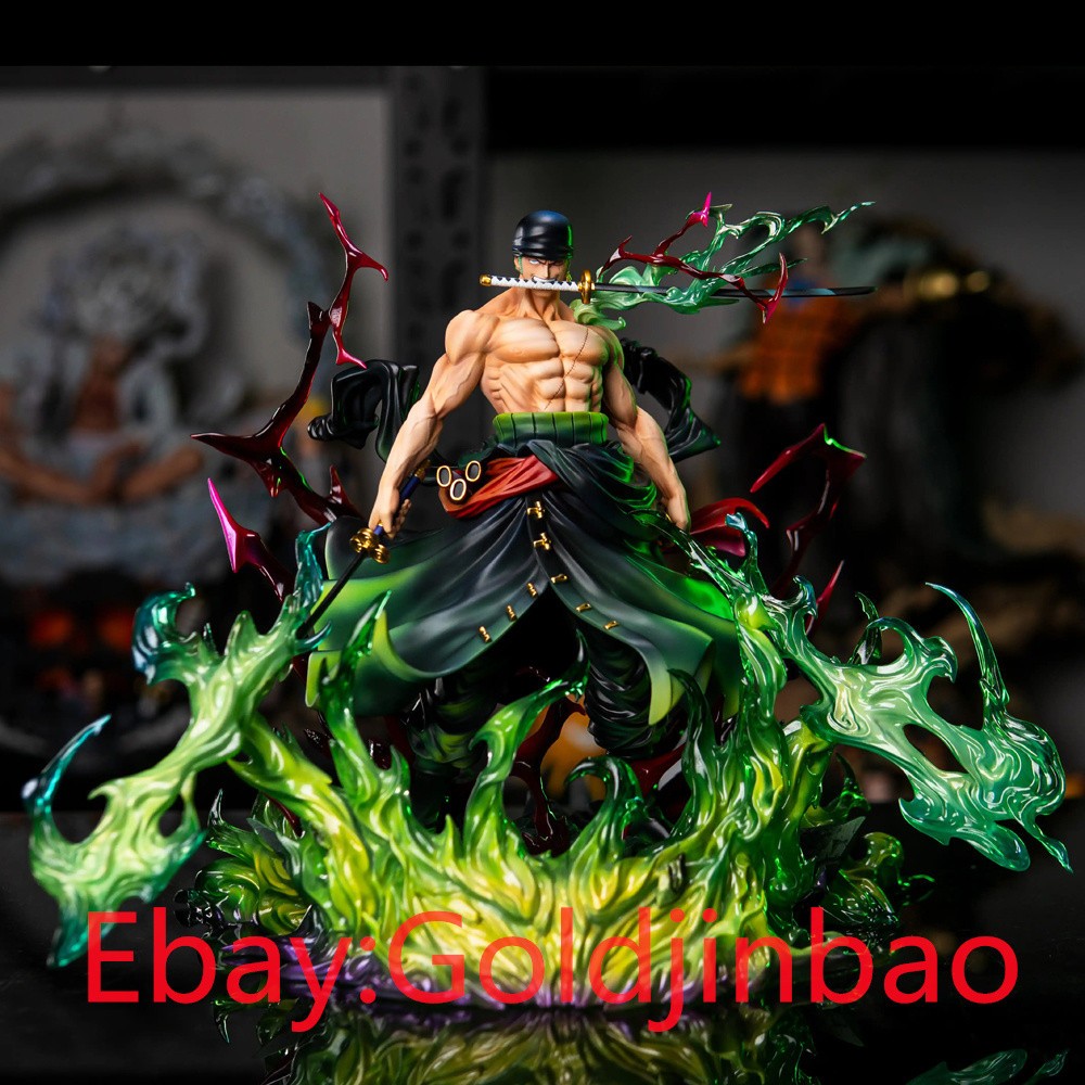 SY Studio One Piece Roronoa Zoro Model In Stock Paitned 33x27x27cm