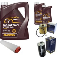 Inspektionspaket 7L Mannol Energy 5W-30 FüR BMW 5Er Touring E39 530D 525D X5