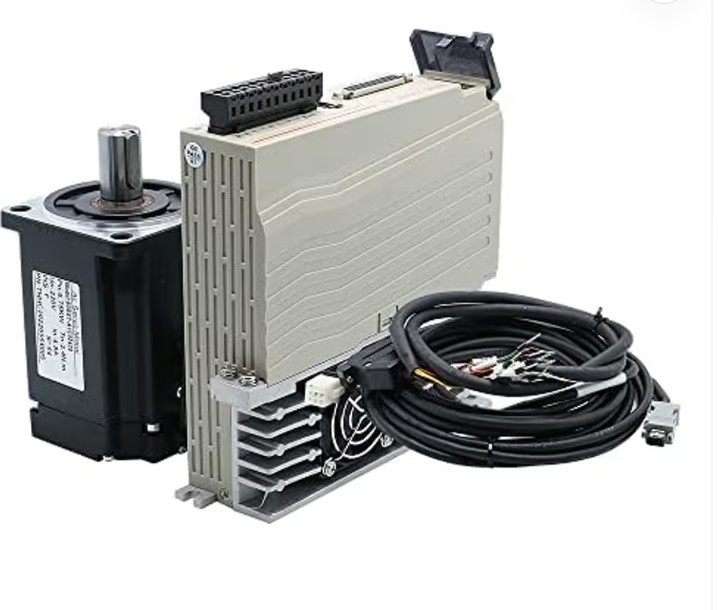 750W AC Servo Motor Kit With 17bit Magnetic Encoder Driver UK