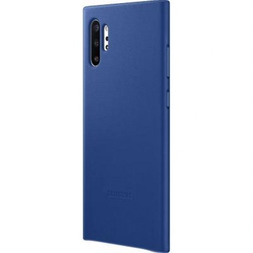 Coque Cuir Galaxy Note10 N975 Protection Rigide Bleu Marine Référence EF-VN975LL