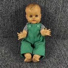 Vintage Madame Alexander Drink & Wet Boy Doll 1950s Molded Hair 16”