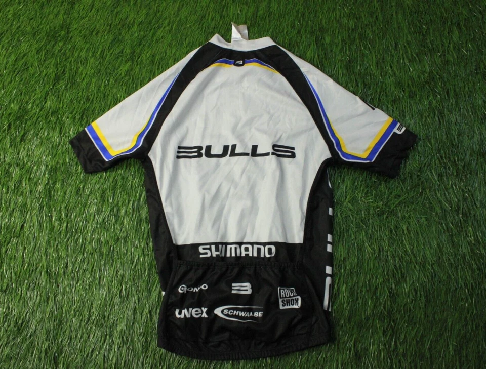 CAMISA CICLISMO HOMBRE MANGA CORTA JERSEY BULLS SHIMANO GONSO ORIGINAL TALLA M MEDIANA Foto 2 de 4
