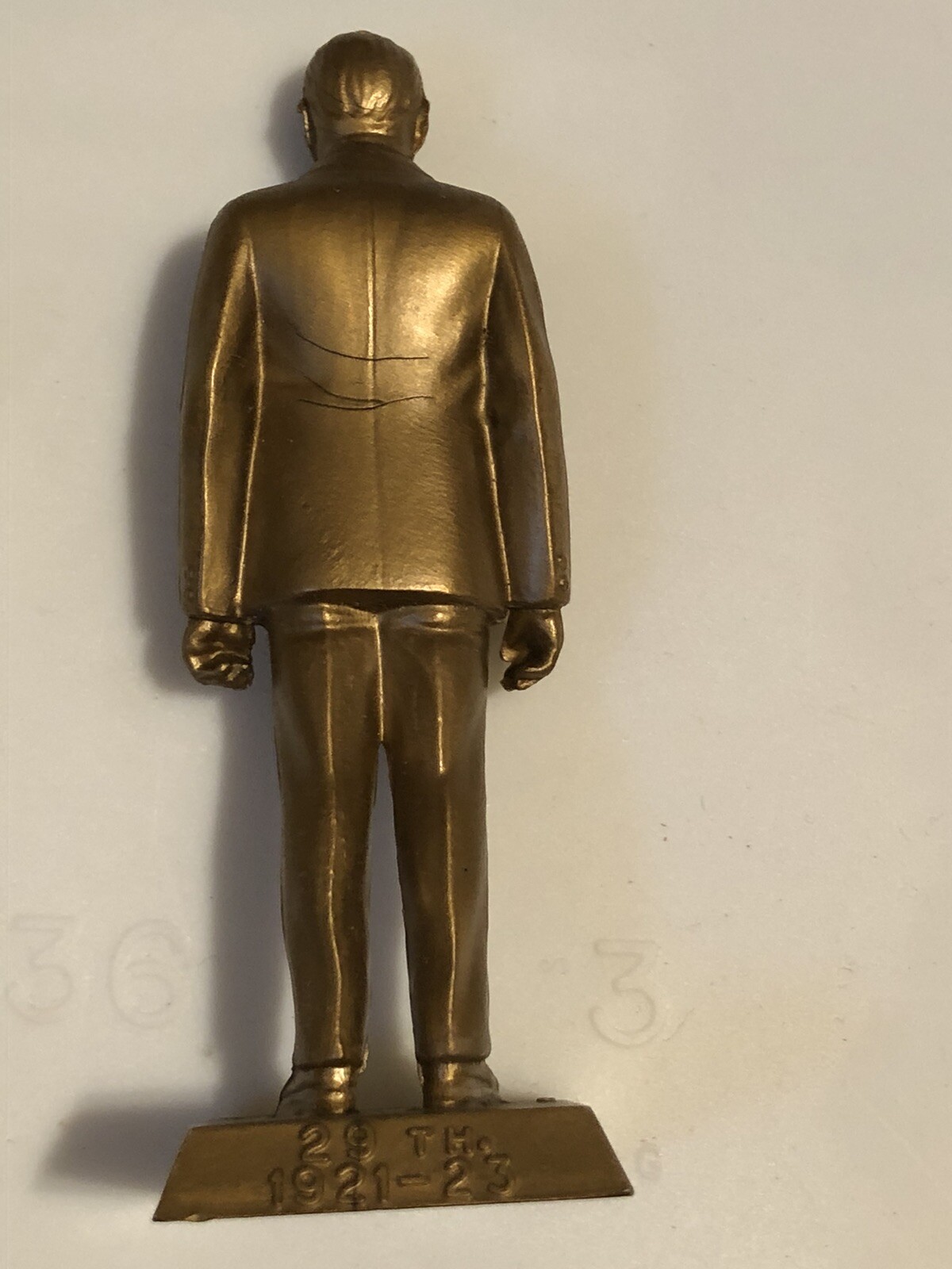 Vintage Marx Toys Presidents Warren G Harding Gold Colored eBay