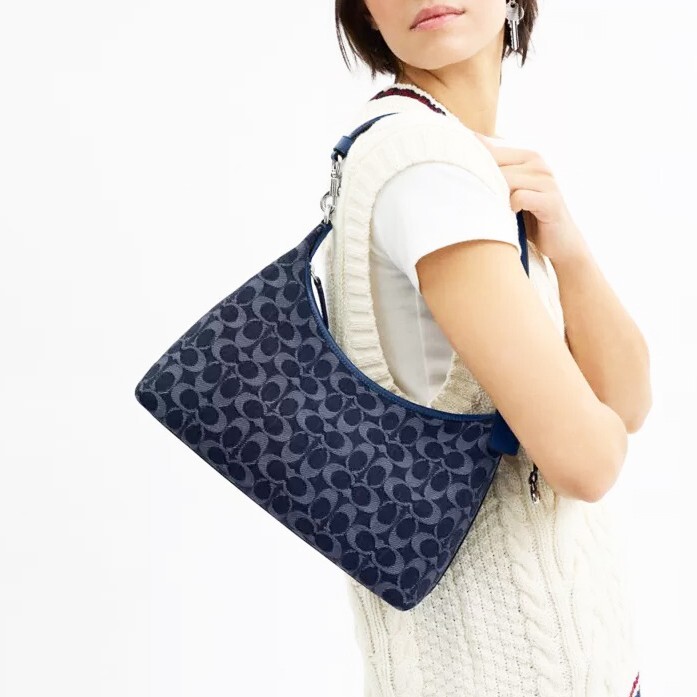 COACH Juliet Shoulder Bag In Signature Denim Crossbody Bag CAM24