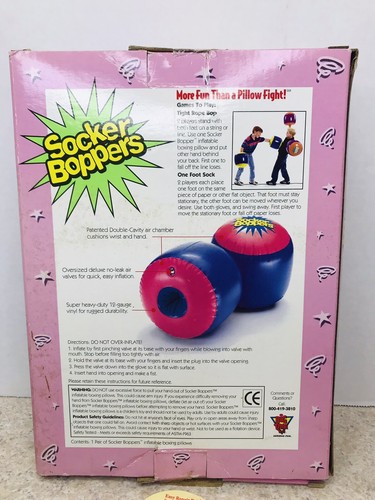 2005 Socker Boppers Air Inflatable Boxing Pillows - Picture 4 of 4