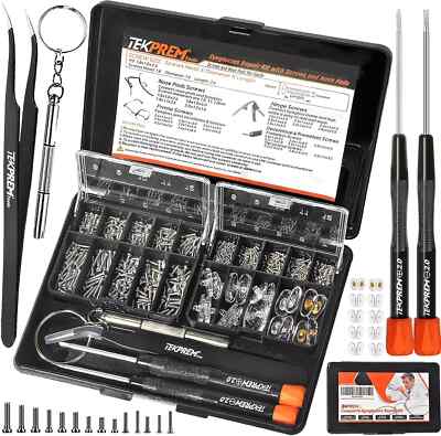 TEKPREM Magnetic Eyeglass Repair Tool Kit, Eye Glasses Repairing Screwdriver Set