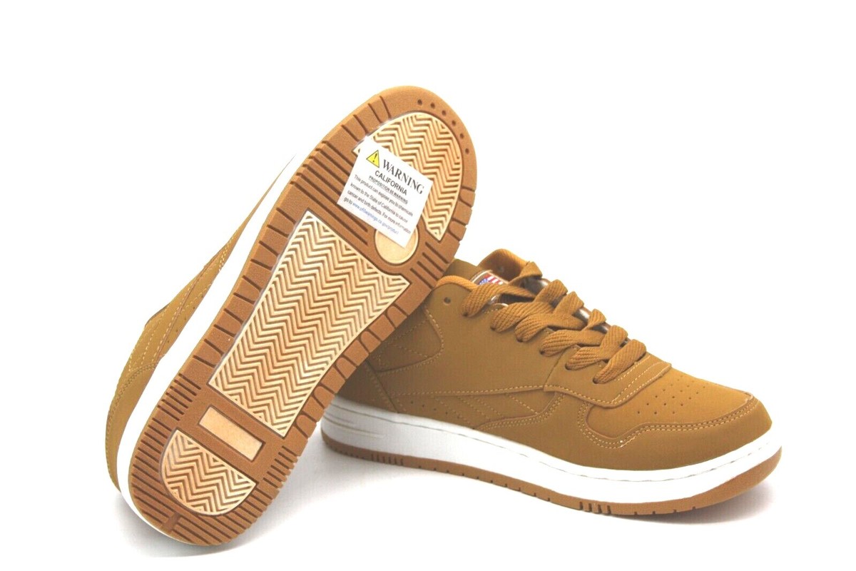MEN'S SPORT SHOES QX-3847 TAN SNEAKER LACE UP CASUAL SHOE | eBay
