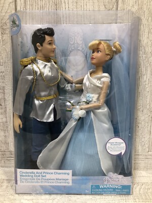 Disney Princess Cinderella and Prince Charming Wedding Doll Set