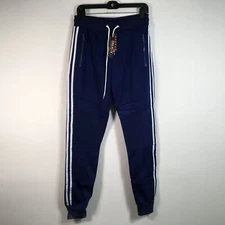 Galaxy Slim Fit Jogger Sweat Pant, Men's Size M - Navy/White