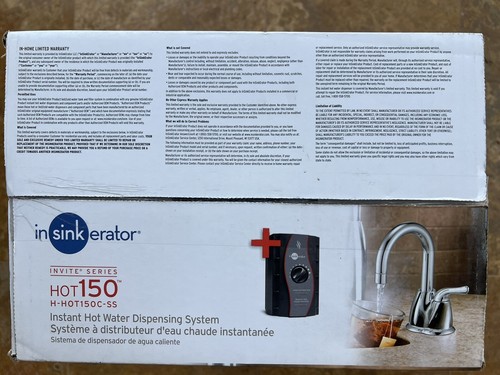 InSinkErator® Invite HOT150 Instant Hot Water Dispenser System - Picture 11 of 12