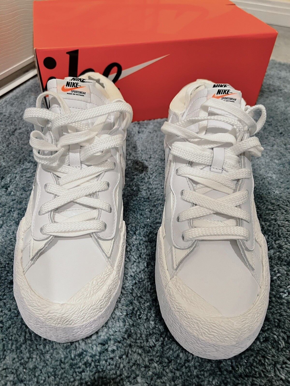 SACAI X NIKE Taglia 10 Blazer Nike basso x Sacai bianco lucido 2022