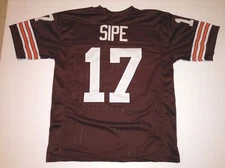 UNSIGNED CUSTOM Sewn Stitched Brian Sipe Brown Jersey - M, L, XL, 2XL, 3XL