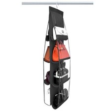 purse organizer, NEW improved Larger, purse organizer for closet, 1 Pack Black