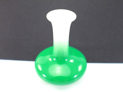 Noritake Nippon Toki BUD VASE Small 3  Ombre Green Bone China Vintage