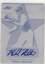 MICHAEL ROBERTSON 2020 Leaf Perfect Game PG PLATE AUTO /1 FLORIDA 1/1