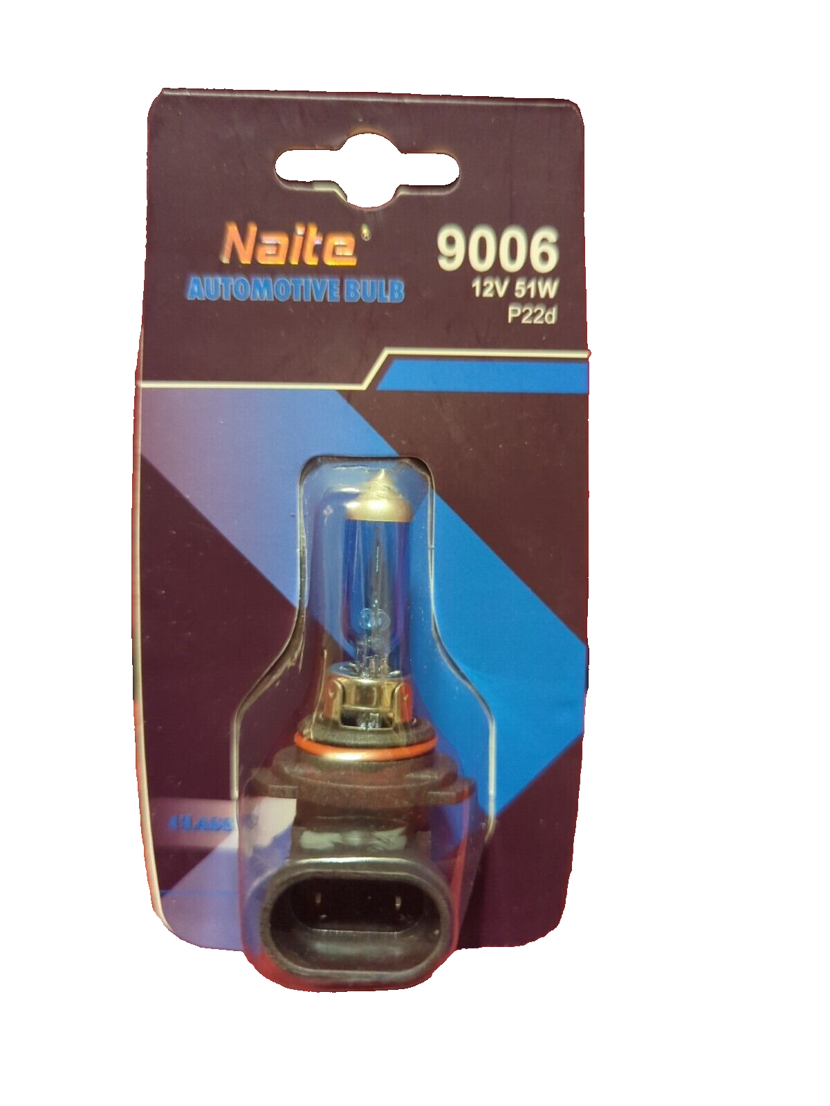 Naite - 9006, P22d, 12V, 51W, Classic, Long Life Automotive Bulbs.