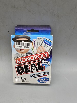 Monopoly Deal Card Game, Playing Card Game for 2-5 Players Hasbro Board Games