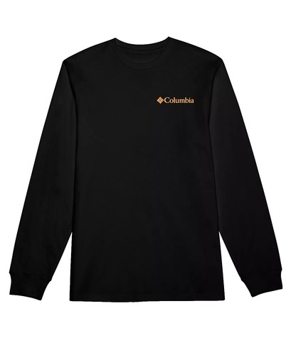 Columbia Store Men's Hike Crew T-Shirt-Color: Black Heather- Size